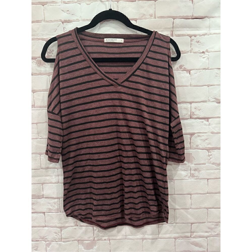 Stateside cold shoulder top size small